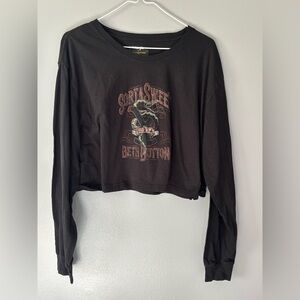 Wrangler women’s long sleeve crop top. XL. Beth Dutton